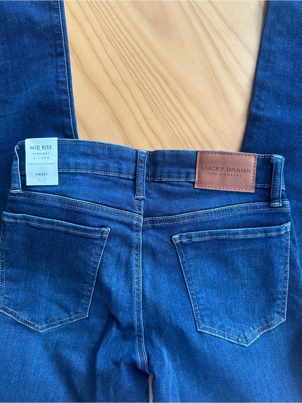 Lucky Brand Mid Rise Straight Women’s Jeans - Dark Blue